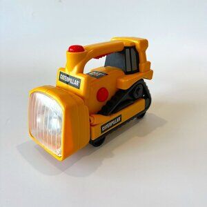 CAT Caterpillar Yellow Black Kids Construction Dump Truck Flashlight Nig…